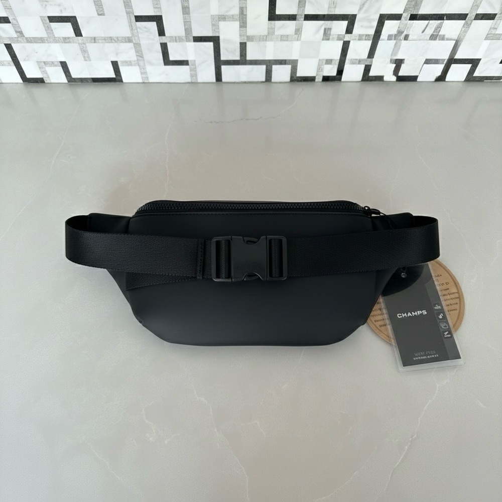 NWT Luxury RFID-Blocking Belt Bag | Champs Onyx Collection | Black | Gift Ready - Picture 8 of 16